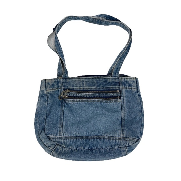 Shane Handbags - SHANE Acid-wash Denim Shoulder Bag Purse Vintage Y2K 90’s 80’s Retro